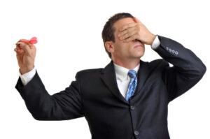 man throwing dart mortgage broker canada