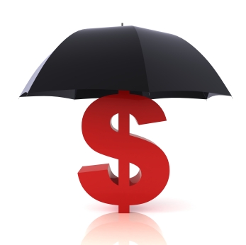 dollar sign umbrella