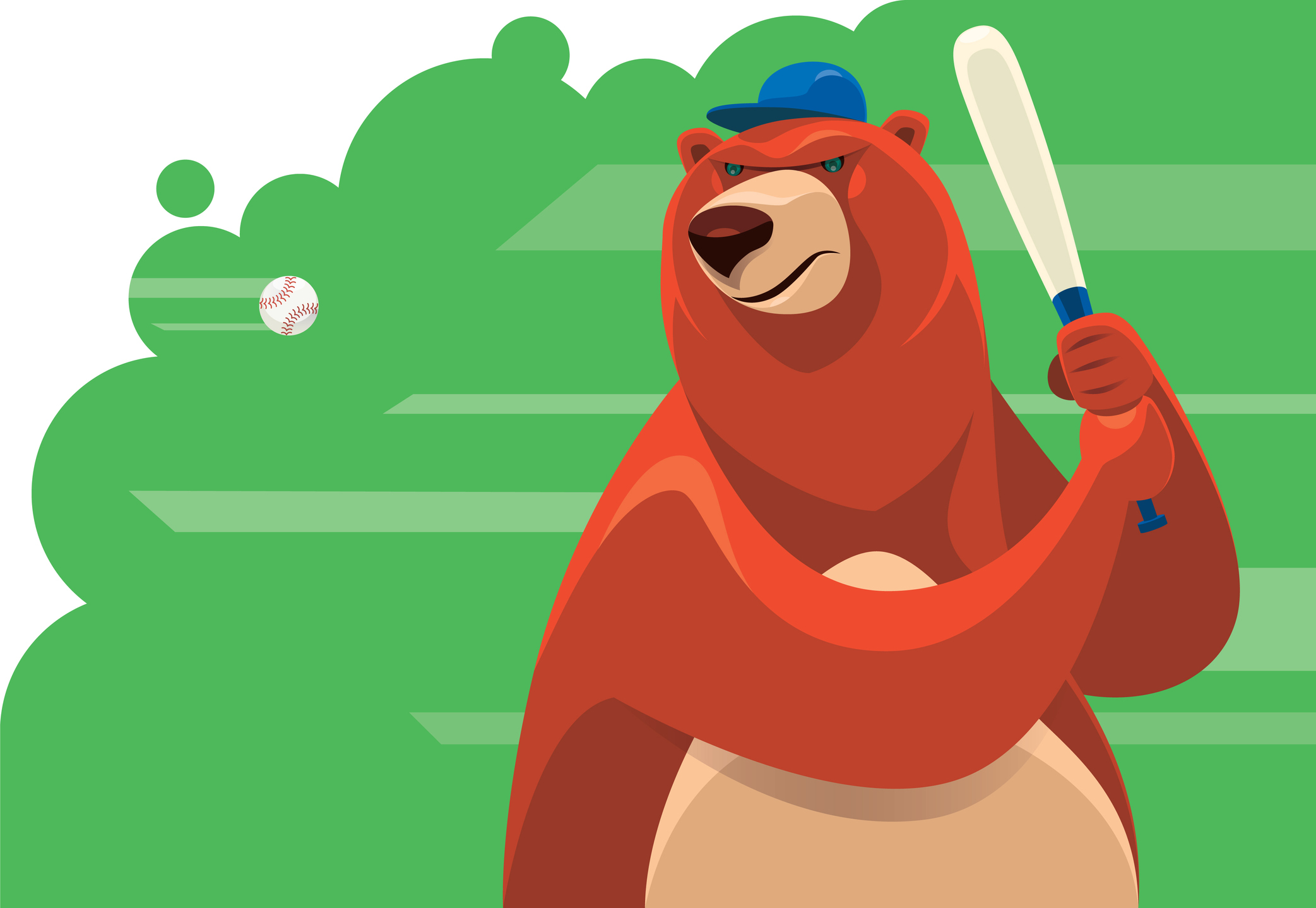 bear holding baseball bat Dave The Mortgage Broker