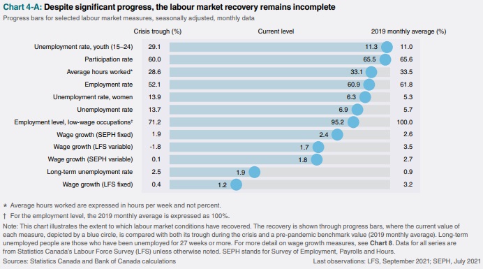 Bank of Canada labour dashboard